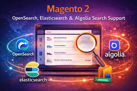 Magento 2 OpenSearch, Elasticsearch & Algolia Search Support